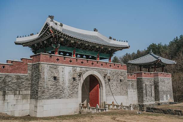 istock Ancient Korean Architectural Scenery on daytime 2206297210