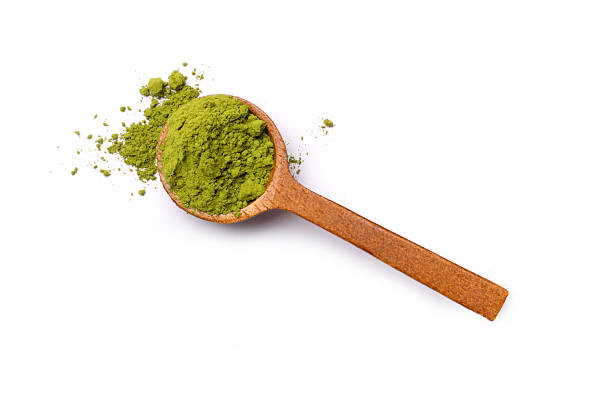istock Green powder, Matcha tea powder 2206315117