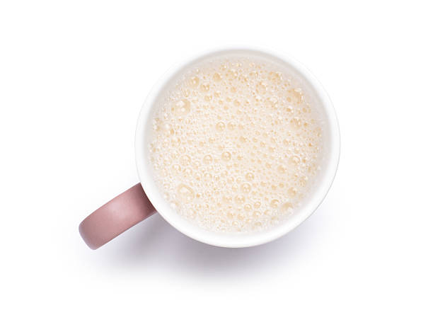 istock Cup of milk, top view 2206315910