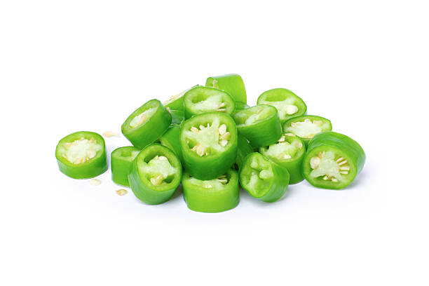 istock Green chili  pepper slices 2206316767