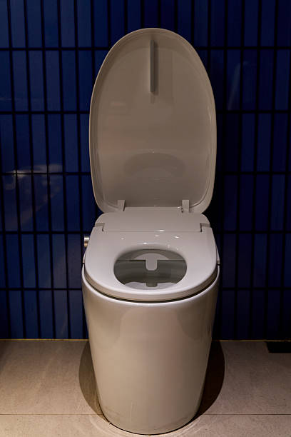 istock Automated toilet in washroom 2206327772