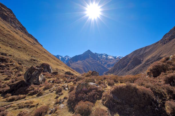 istock Surrounding mountains at Jomolhari base camp 2206342860