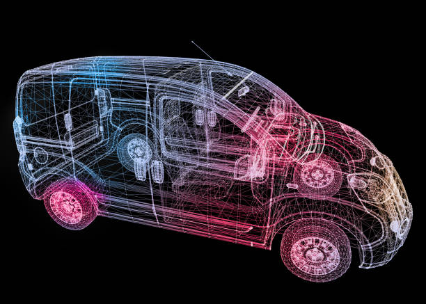 istock 3D Thermal Image of Minivan Car Model 2206347880