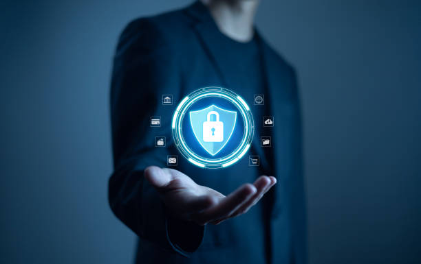 istock Businessman padlock screen Cyber ​​security concept Security and encryption User privacy Network security technology Data connection Internet. 2206348755