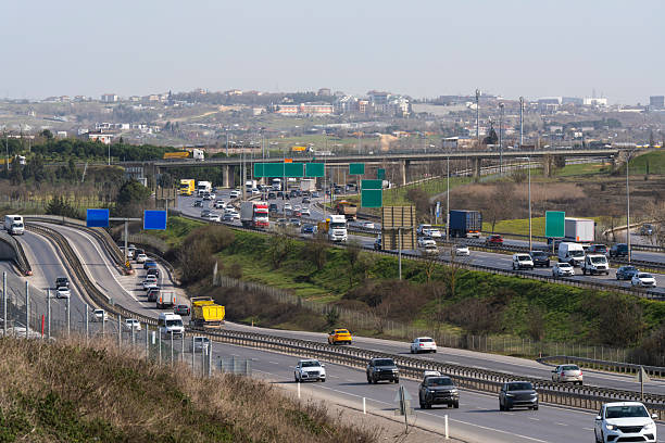 istock Traffic Flowing on Istanbul Intercity Highway 2206362585