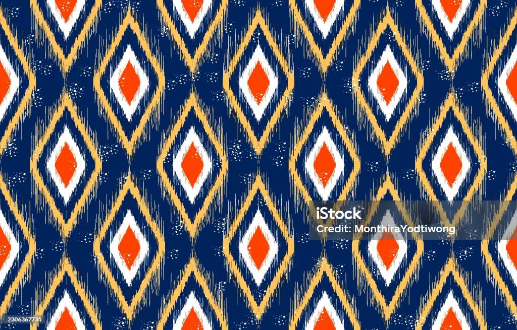 Simple Pattern For Fabric Fabric Pattern31 Stock Illustration - Download Image Now - Abstract ...