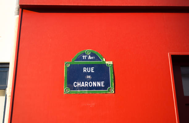 Paris, France: Old-Fashioned Street Sign \