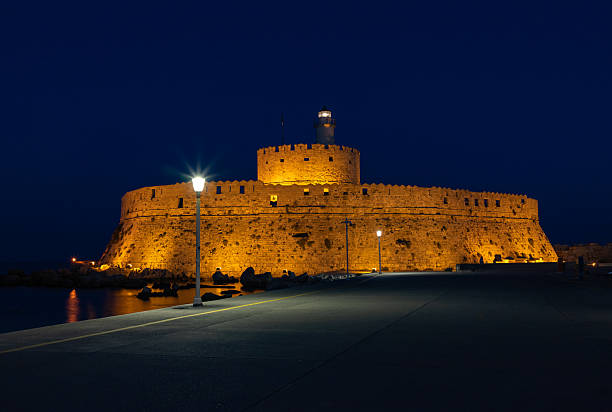 istock Saint Nicholas Fortress at Night 2206370591