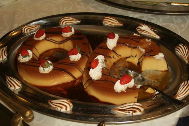 close-up of a tasty cake, served on a plate