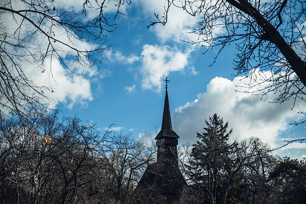 Ancient Church In The Historical Bucharest Park .