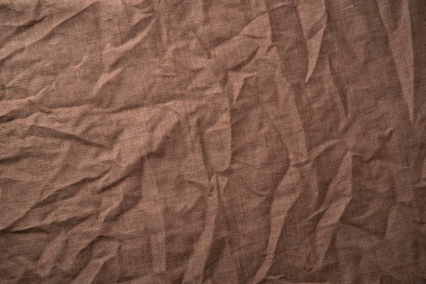 crumpled Cotton Fabric texture for background.