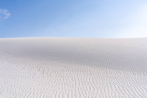 A Dune With Ripples Forming a Pattern in White Sands National Park New Mexico