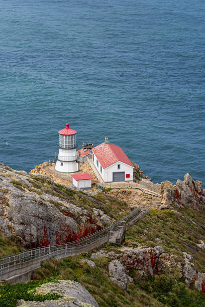 istock Point Reyes Lighthouse - California Coast - Pacific Ocean - Blue Sea Water - Stairs Going Down 2206381991