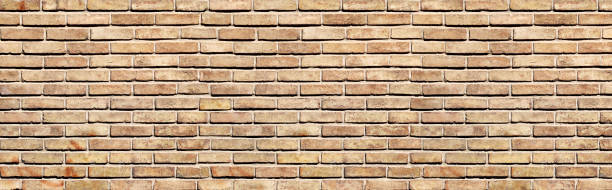 istock Full horizontal texture of old brick wall. Background texture of retro brick wall. Horizontal pattern for banner or skinali. Backdrop with vintage brick wall pattern 2206395787