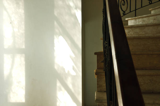 Part of stairs in an old abandoned house