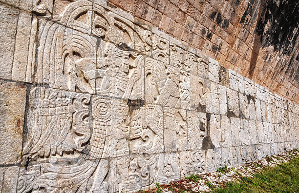 istock Ancient Mayan Carving in Chichen Itza, Yucutan, Mexico 2206401408