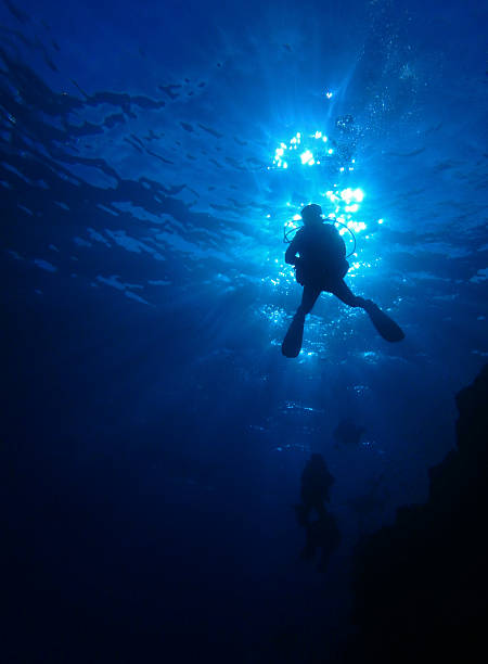 istock Diver in blue, near St. Johns in Red Sea, Egypt 2206410968