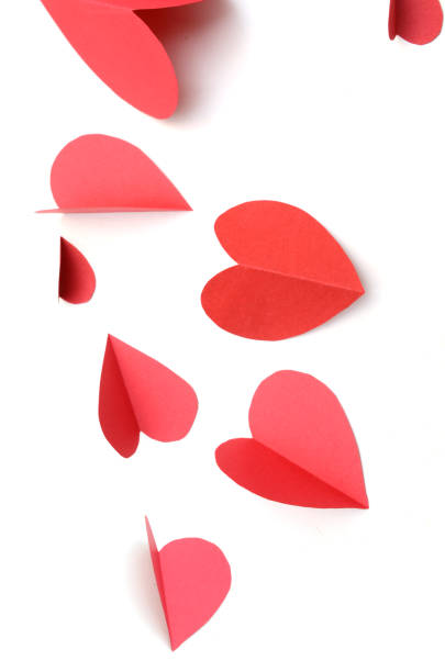 istock Lovely paper red hearts 2206411934