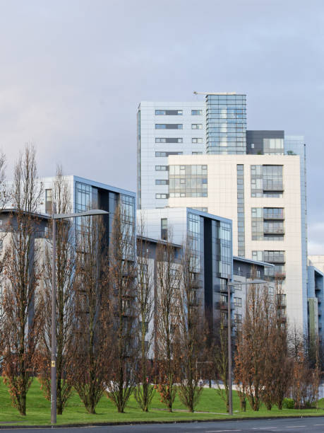 istock Modern high rise flats at Glasgow Harbour 2206417457