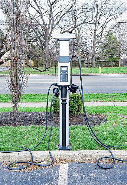 istock Duel Electric Vehicle Charging Station 2206418657