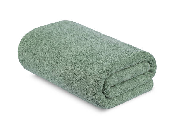 istock terry bath towels and sheets made of cotton, clipping isolate on a transparent background 2206422669