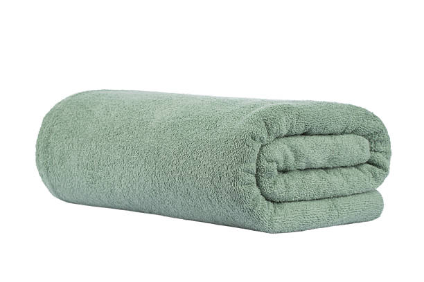 istock terry bath towels and sheets made of cotton, clipping isolate on a transparent background 2206422672