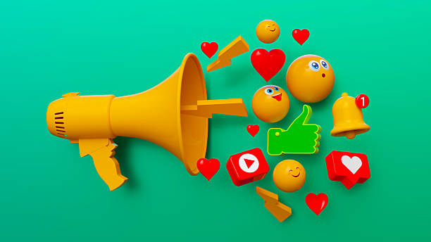istock Social Media Marketing Blast Icons 2206429018