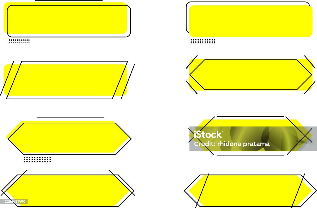 Stock Image Text Box Set Of Yellow Text Boxs Modern Text Box Stock Illustration - Download ...