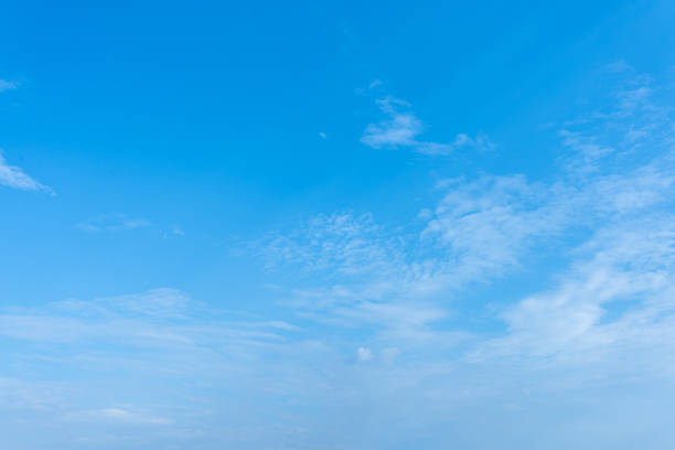 istock Serene Blue Sky with Scattered White Clouds Summer Daytime Background 2206435908