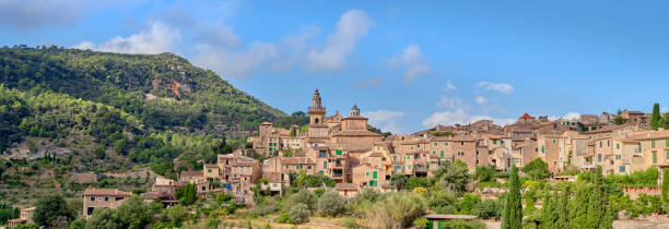 istock Charming historic town surrounded by lush hills in Majorca, Spain 2206438798