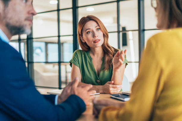 istock Hr manager having job interview at office 2206439605