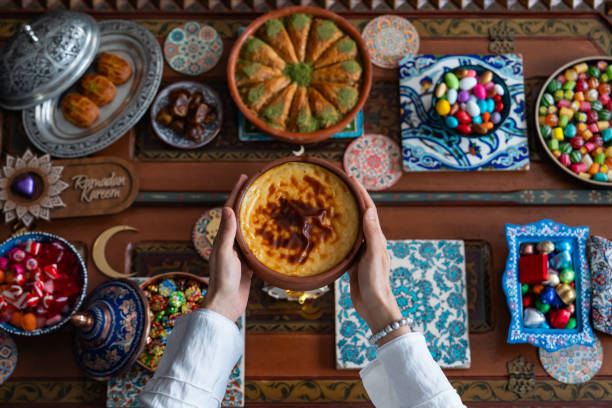 istock Ramadan Eid Candy and Chocolate in the Traditional Ottoman Cuisine Desserts Photo, Eid Celebration Among Family Photo, Üsküdar Istanbul, Turkiye (Turkey) 2206448441