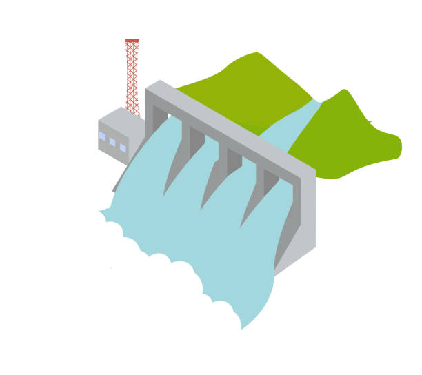 istock Illustration of hydroelectric power station image 2206452998