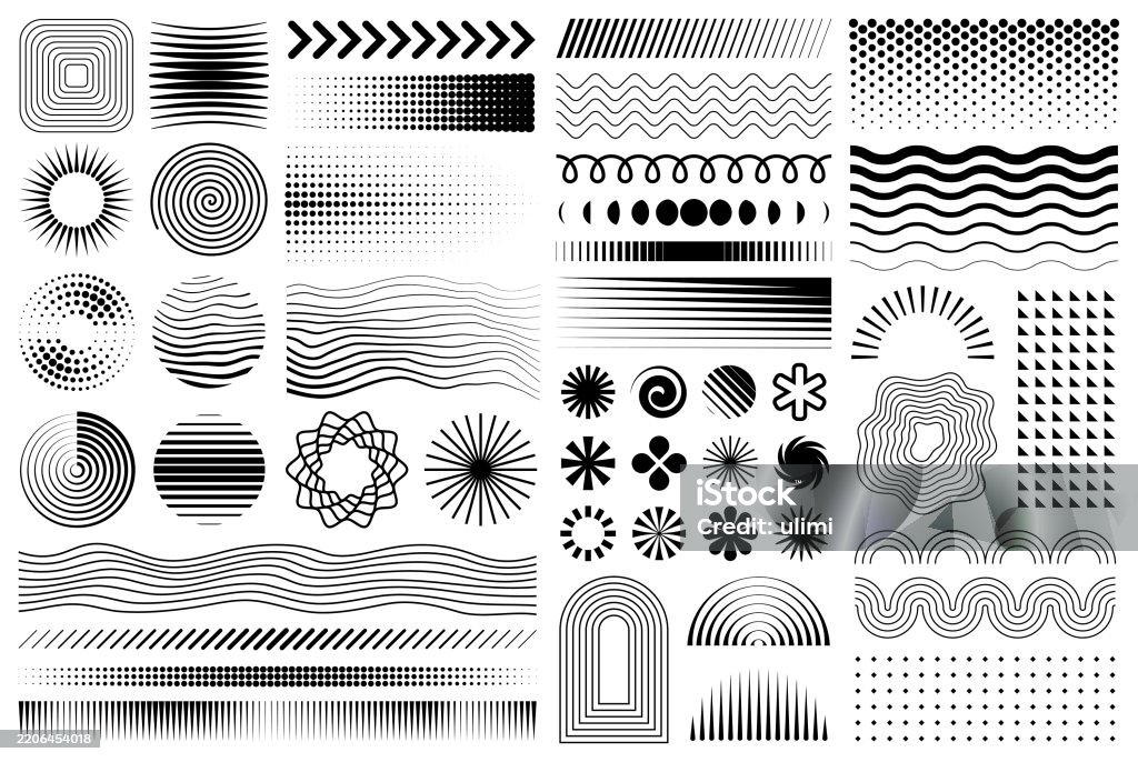 Design Shape Daily Elements Design Elements Stock Illustration - Download Image Now - Design ...