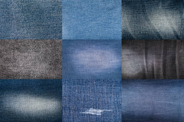 istock Set of denim with different colors background 2206457208