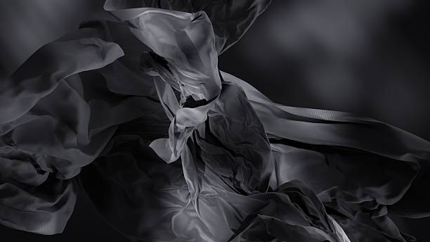 istock Elegant textile layers form a surreal fabric terrain. 2206461840