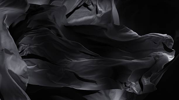 istock Dark textile undulates like a silent wave at night. 2206461850
