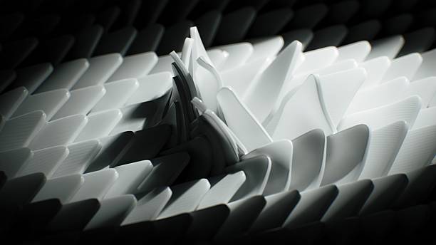 istock The structure evokes futuristic scales, layered with subtle lighting. 2206462518