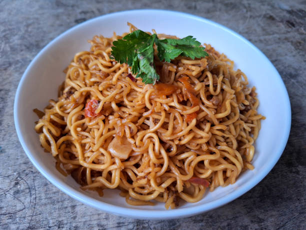 istock Tasty Mi Goreng Or Fried Noodle With Fresh Celery. Food Menu. 2206462583