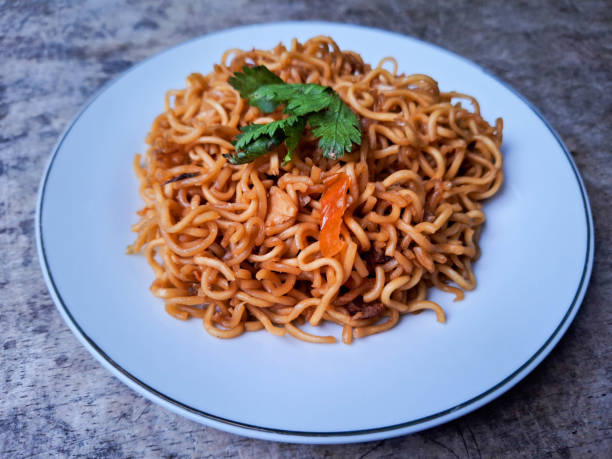 istock Delicious Mi Goreng Or Fried Noodle With Fresh Celery. Food Menu. 2206462752