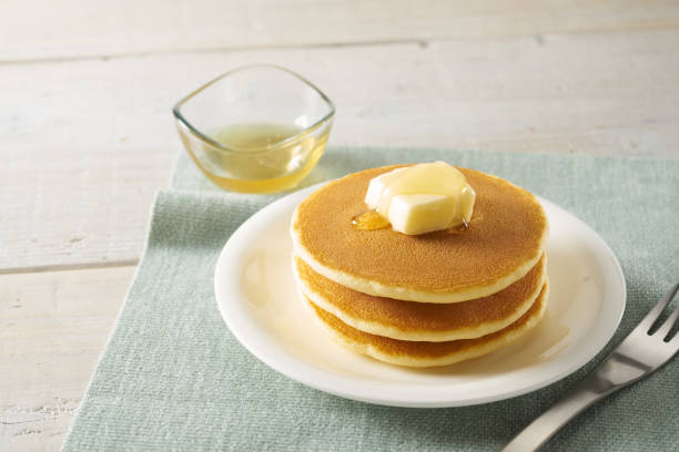 istock Image of soft, plump pancakes 2206463208