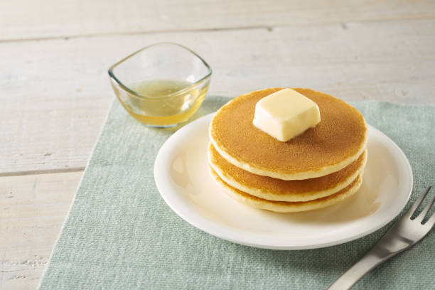 istock Image of soft, plump pancakes 2206463257