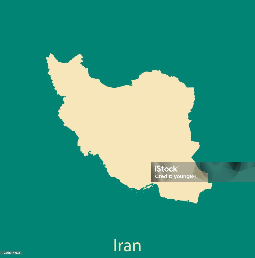 Iran Map Only Iran Map Stock Illustration - Download Image Now - Asia, Backgrounds ...