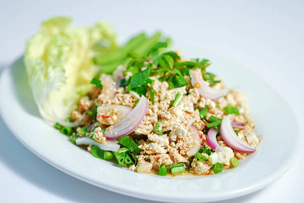 istock Larb Moo, Spicy minced pork salad, Spicy minced pork 2206472071
