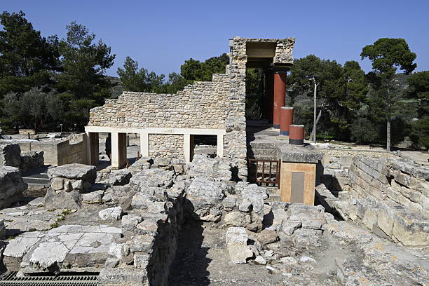Cretan Minoan Archeological Site Knossos, Crete, Greece