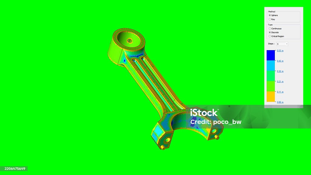 Connecting Rod Simulation Design Connecting Rod Technical Drawing Tensile Strength Analysis Software ...
