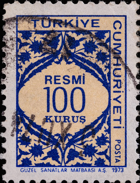 istock Postage stamp featuring official floral design – 1973 2206477403