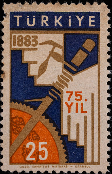 istock Postage stamp celebrating 75th anniversary of technical education – 1958 2206477455