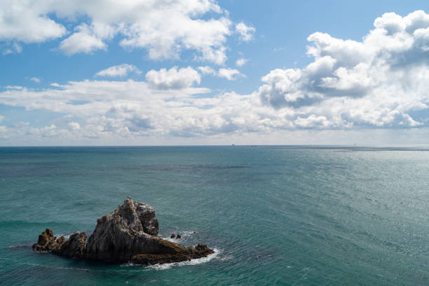 Blue sea and cliff scenery, Aichi Prefecture