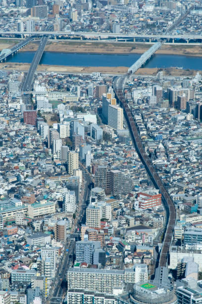 istock Aerial view of Tokyo from Tokyo Sky tree. 2206479913